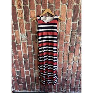Banana Republic Womens Multicolor Striped Sleeveless Slip Dress Size Small